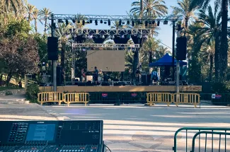 empresa de organizacion de eventos valencia bampex montaje de sonido pantallas led iluminacion para conciertos